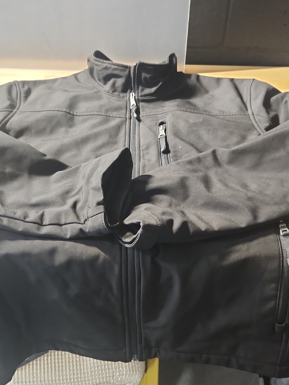 Men's Guess Black Black Coat - Classic Full-Zip